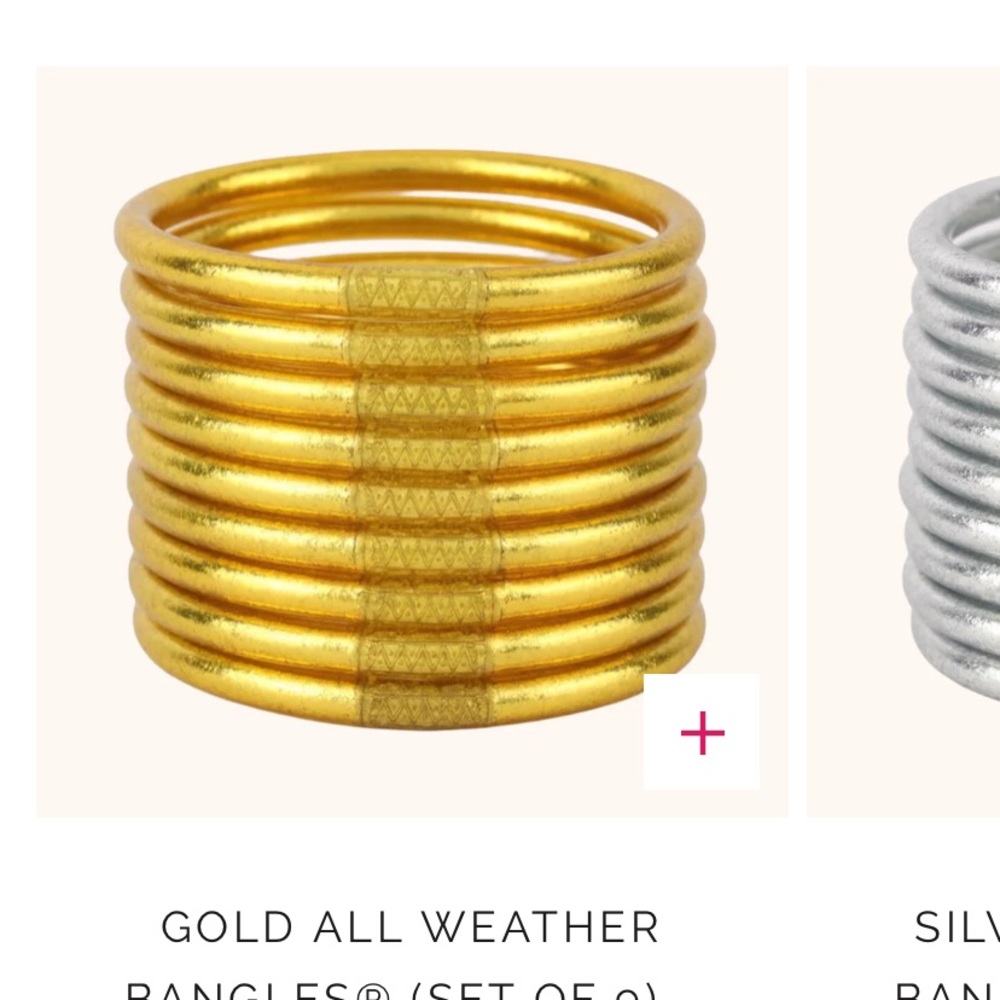 BuDhaGirl Gold Bangle Bracelets Set (set of 4)